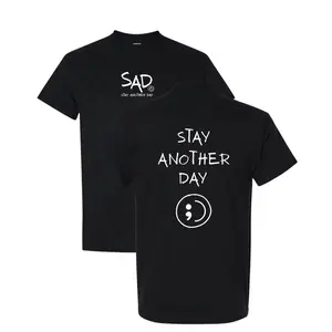 Stay Another Day OG Screen Printed Cotton T-Shirt Menswear Top Original Tshirt Streetwear Casual Crewneck Tee Shortsleeve Fashion Round Neck