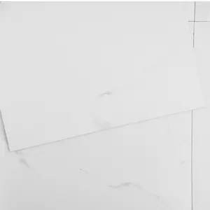Self Adhesive Vinyl Floor Tiles 12 X 12 Inch, 50 Tiles, 1.5mm Thick Peel & Stick, White Marble Texture DIY Flooring For Kitchen, Dining Room, Bedrooms & Bathrooms, Easy Home Decor, Ideal For Home Renovation