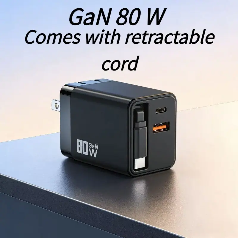 Gan Fast Charger, High-Efficiency Power Supply, Compact Design, Ideal for Daily Use, Quick Charging Solution, Durable Build Quality