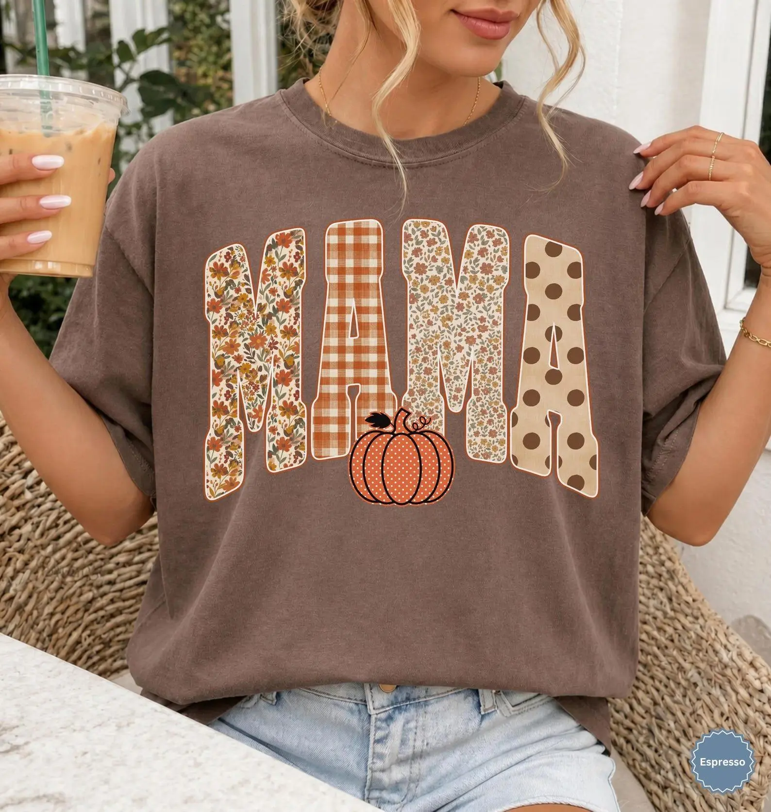 Fall Mama T-Shirt, Cozy Fall Shirt, Trendy Mom Tee, Pumpkin Season Shirt, Thanksgiving Tee, Cute Autumn Pumpkin Patch Shirt, Fall Mom Gift
