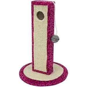 Pink Neon Leopard Cat Life Scratching Post