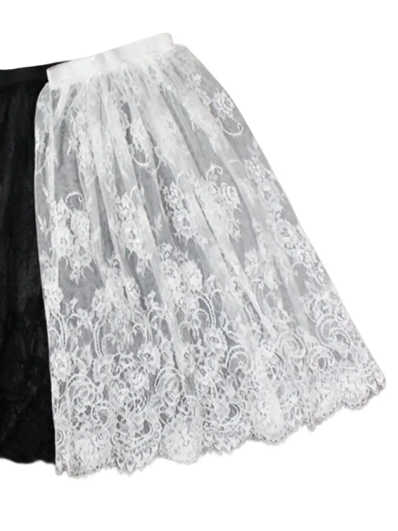 2026 New Fashion Summer Slips Women Womenswear Casual Elegant Aesthetic Lace Transparent Midi Long Fit Bottom Skirts Ladies Basic Skirt petticoat Underskirt
