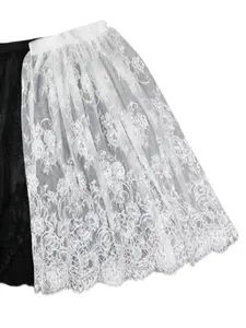 2026 New Fashion Summer Slips Women Womenswear Casual Elegant Aesthetic Lace Transparent Midi Long Fit Bottom Skirts Ladies Basic Skirt petticoat Underskirt