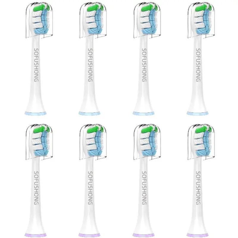 8 Packs Replacement Soft Toothbrush Heads for Philips Sonicare – Oral Care Tools Compatible with C1/C2/C3/A3/G2/G3/W3, 4100/5100/6100 Series, DiamondClean & More, Replaceable Brush Heads