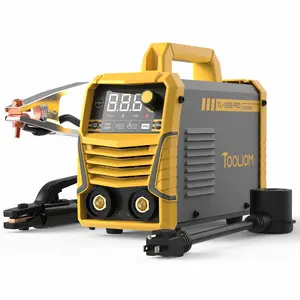 [fathersdaygift] TOOLIOM TL-195S PRO Stick Welder Promo Bundle - 110V/220V Dual Voltages Lift TIG/MMA 2-In-1 Welding Machine Complete Kit with Hot Start, Arc Force & VRD