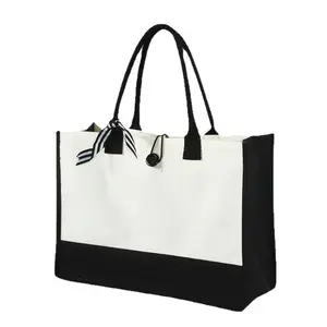 Pastel Embroidered Canvas Tote Bags canvas tote bag, portable linen-cotton bag, fashionable letter-printed canvas bag