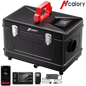 8KW Diesel Heater, 5L Toolbox Compact 2S PLUS Portable Diesel Air Heater 110V/12/24V All in One Fast Heating with App Control, Altitude Mode and no tick for RV Garage Camper 2025 Upgraded