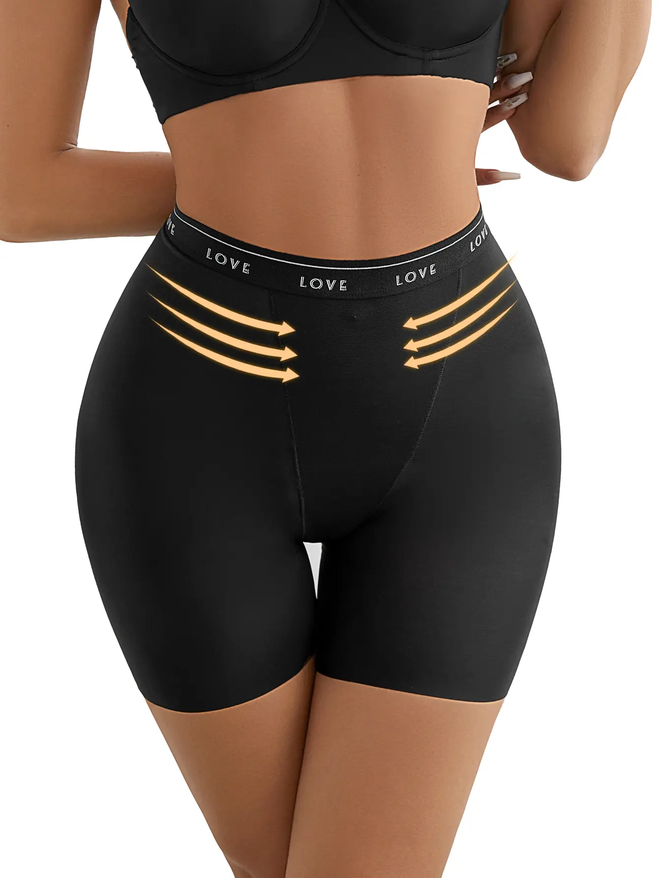 SHARICCA High Waist Seamless Butt Lifter Panty, Tummy Control Double Layer Shaping, Breathable Stretch Non Slip No Show Underwear