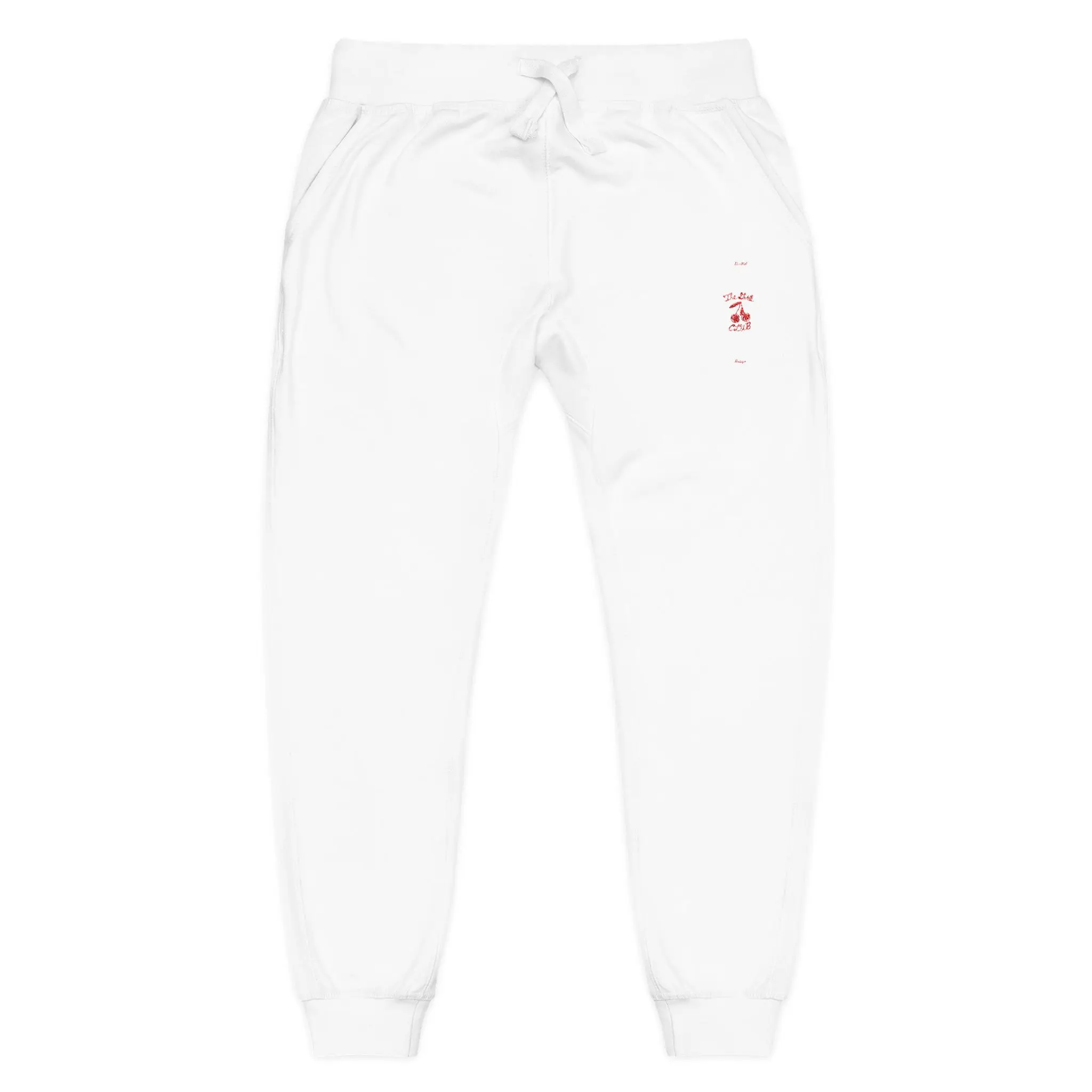 Tiny Embroidered Red Heart Sweatpants | Fleece Joggers