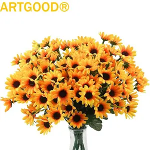 Artificial Sunflower Bouquet, Faux Sunflower Bouquet, Fake Flower Bouquet, Decorative Flower for Home Party Wedding, Home Decor Supplies, Fake Plant, Fruit, Artificial Flowers