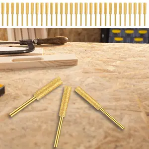 6 Pcs/30pcs Grinding Burr Set Diamond Sharp Rotary Burrs Bit with 1/8 Inch Shank Wear Resistant Burr Grinding Stone File Polishing Grinding Tool Grinding Bits for Chainsaw Stone Metal Wood