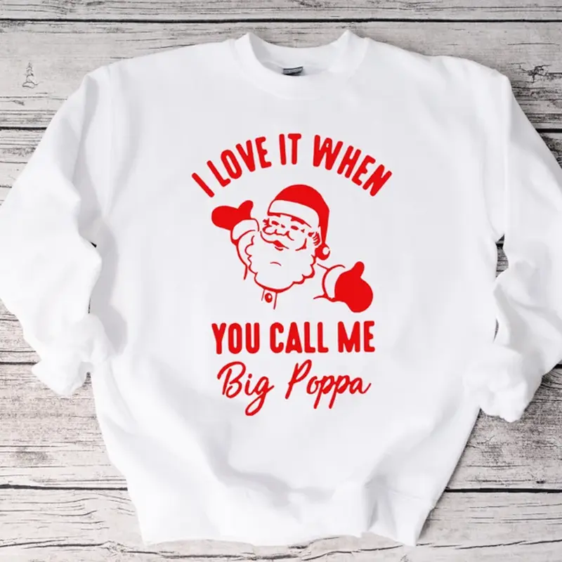 Big Poppa Sweatshirt, Christmas Sweater, Funny Christmas Sweatshirt, Biggie Smalls Shirt, Unisex Mens Sweater Hoodie, Womens Sweater Gift