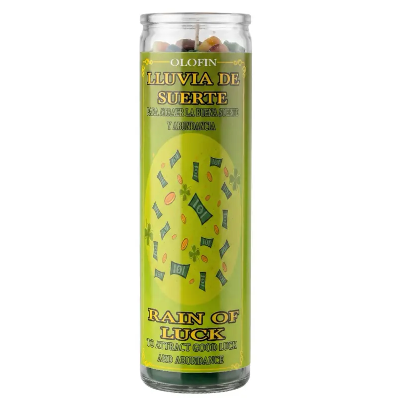 Lluvia De Suerte (Rain Of Luck) Prepared Ritual Candle Perfumed