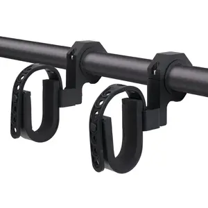 UTV Tool Holder Rack Adjustable Rubber Straps Gun Holder Shovel Mount Row Rack Fits for 1"-2" Roll Bars Organiser Installation Round Steel