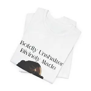 Boldly Unshaken Jersey Short Sleeve Tee Casual Cotton