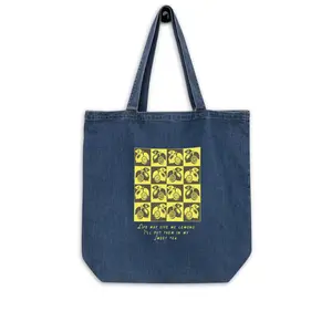 Denim Tote Bag Life gives me Lemons