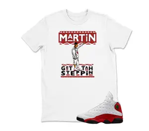 Sneaker Shirt Black to Match JD 13 OG Chicago Red/White/Black, Shirts To Match Retro JD 13 OG Chicago