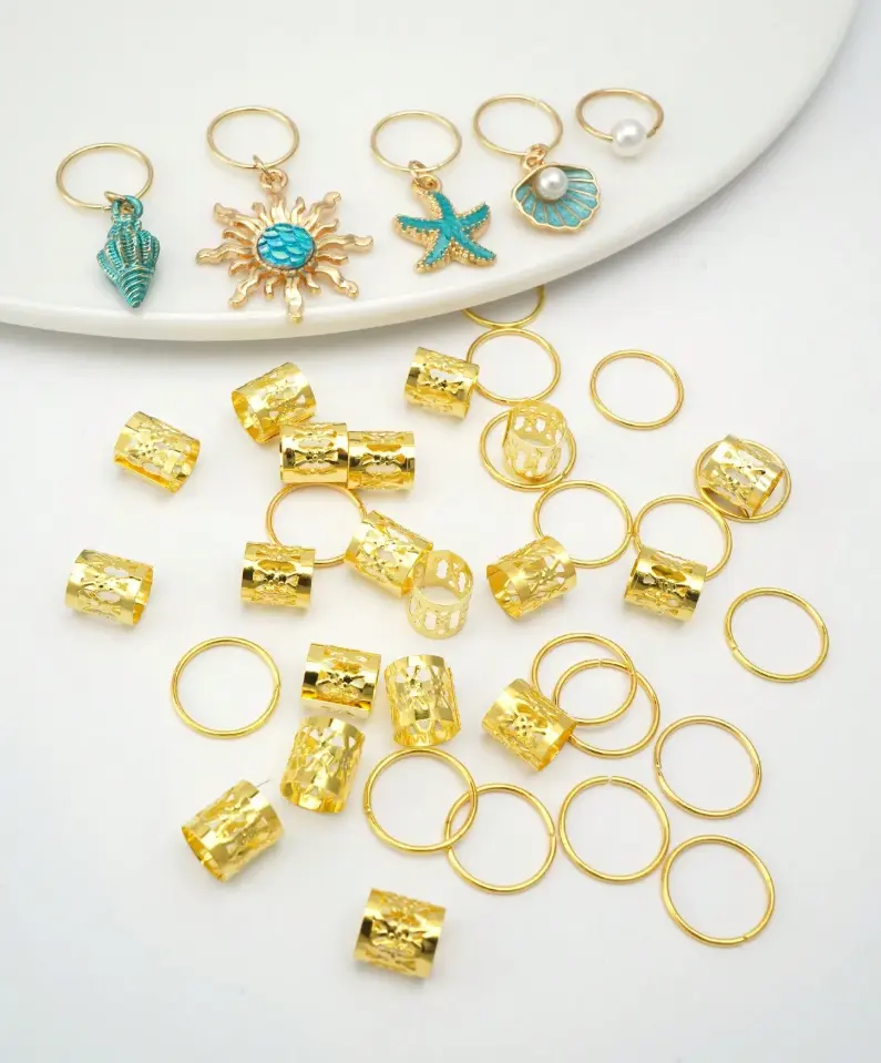 45pcs Baroque Ocean Element Hair Accessories, Suitable For Summer Dance, Party And Music Festival Occasions