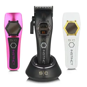 Stylecraft Instinct Metal Clipper - Professional Cordless Hair Clipper with IN2 Vector Motor Comfort & Black Diamond Carbon Blades