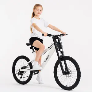RUNDEER 20" Kids Electric Bike for 6-13 Year-Olds, 500W Peak Motor, 20MPH Max Speed, 32 mi Range, 7-Speed, Dual Suspension, Dual Safety Brakes, UL 2849 Certified by TÜV Mini Ebike