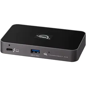 OWC Thunderbolt Hub Docking Station, Grey/Black, Thunderbolt 4, USB-A
