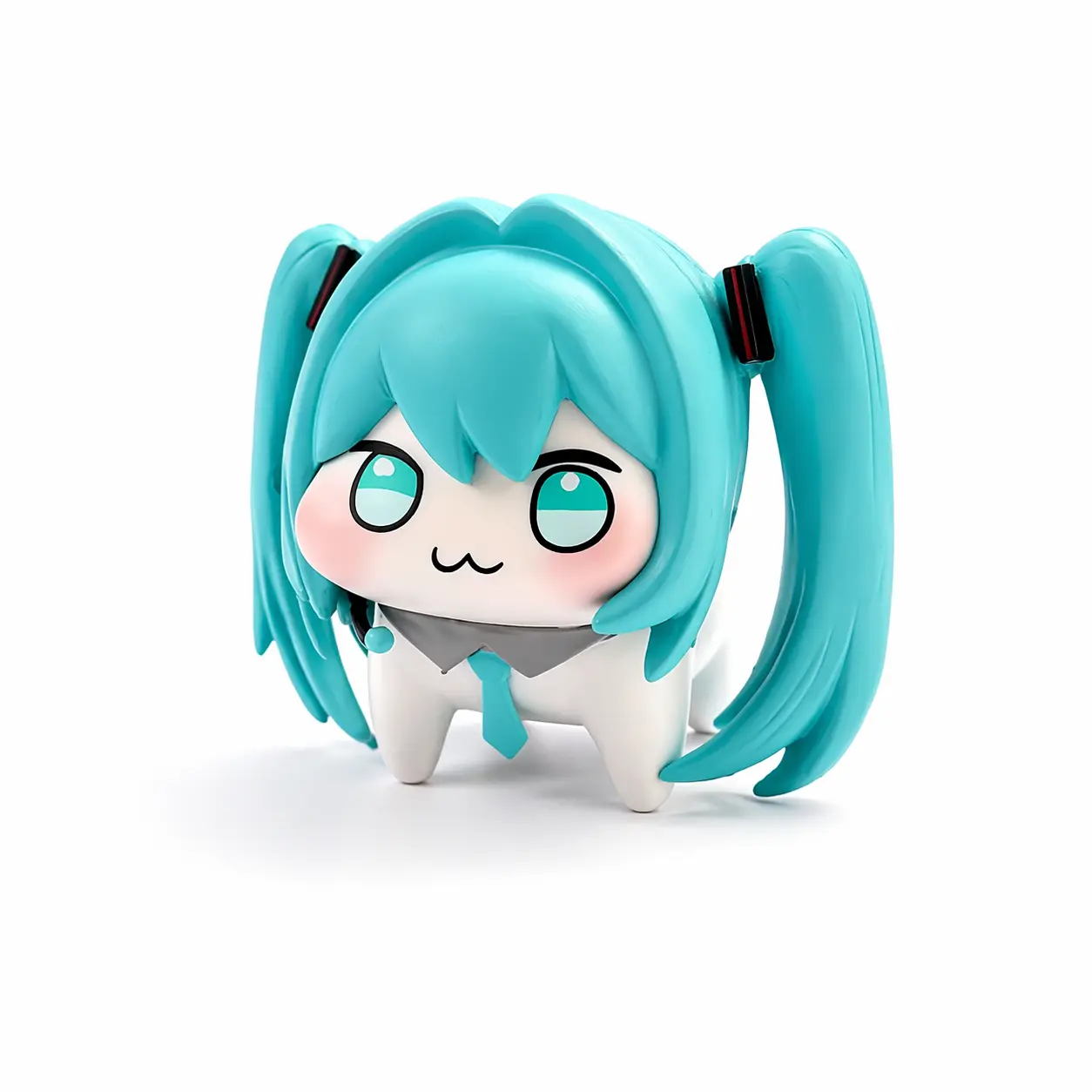 Hatsune Miku PVC Anime Figure - Cute Collectibles, Kawaii Chibi Desktop Figurine, Figurines Decor, Anime Game Character Doll Ornaments, Home Decor Desk Statue, Thoughtful Gift for Enthusiasts, Model Collectible Figurine