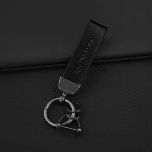 Leather Car Key Chain for Subaru Models, Durable Key Ring Accessory, Perfect Fit for Sti, Forester, Impreza, Legacy, Outback, Wrx, Crosstrek