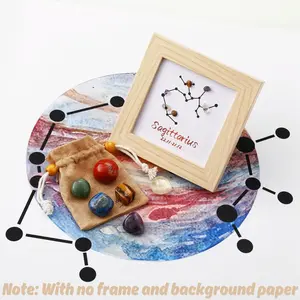 [Magic Crystal] Zodiac Crystal Stone Necklace Set, Jewelry, Gem, Tumbled Crystal Stone, Reiki Gift, Deals for You Days, Healing, Energy, Yoga, Beauty, Changeable, Crystal CollectionGift