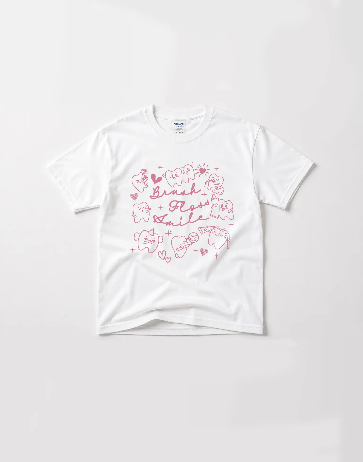 Women's Cotton Casual Fitted Valentine Shirt with Graphics - Stylish Women's Clothes, Graduation Gift for Dental Assistants, Dentist-Related Top