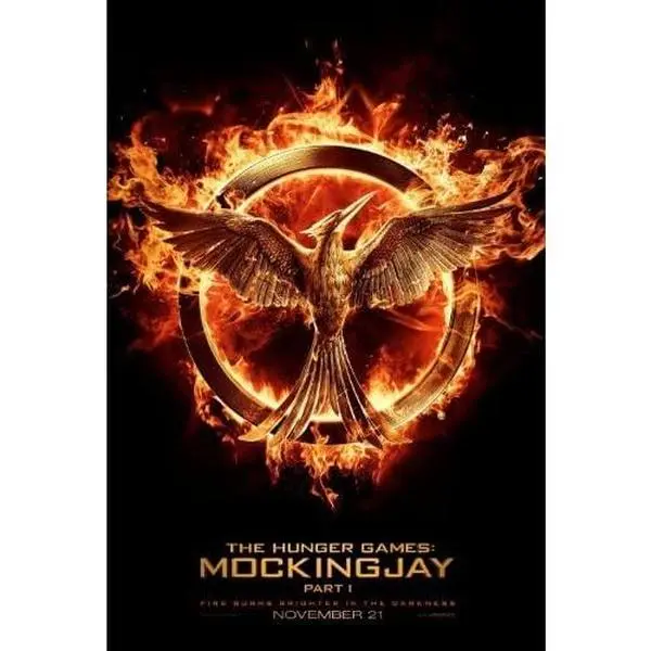 THE HUNGER GAMES: MOCKINGJAY PART 1 - 13.5"x20" Original Promo Movie Poster 2014 SDCC Jennifer Lawrence