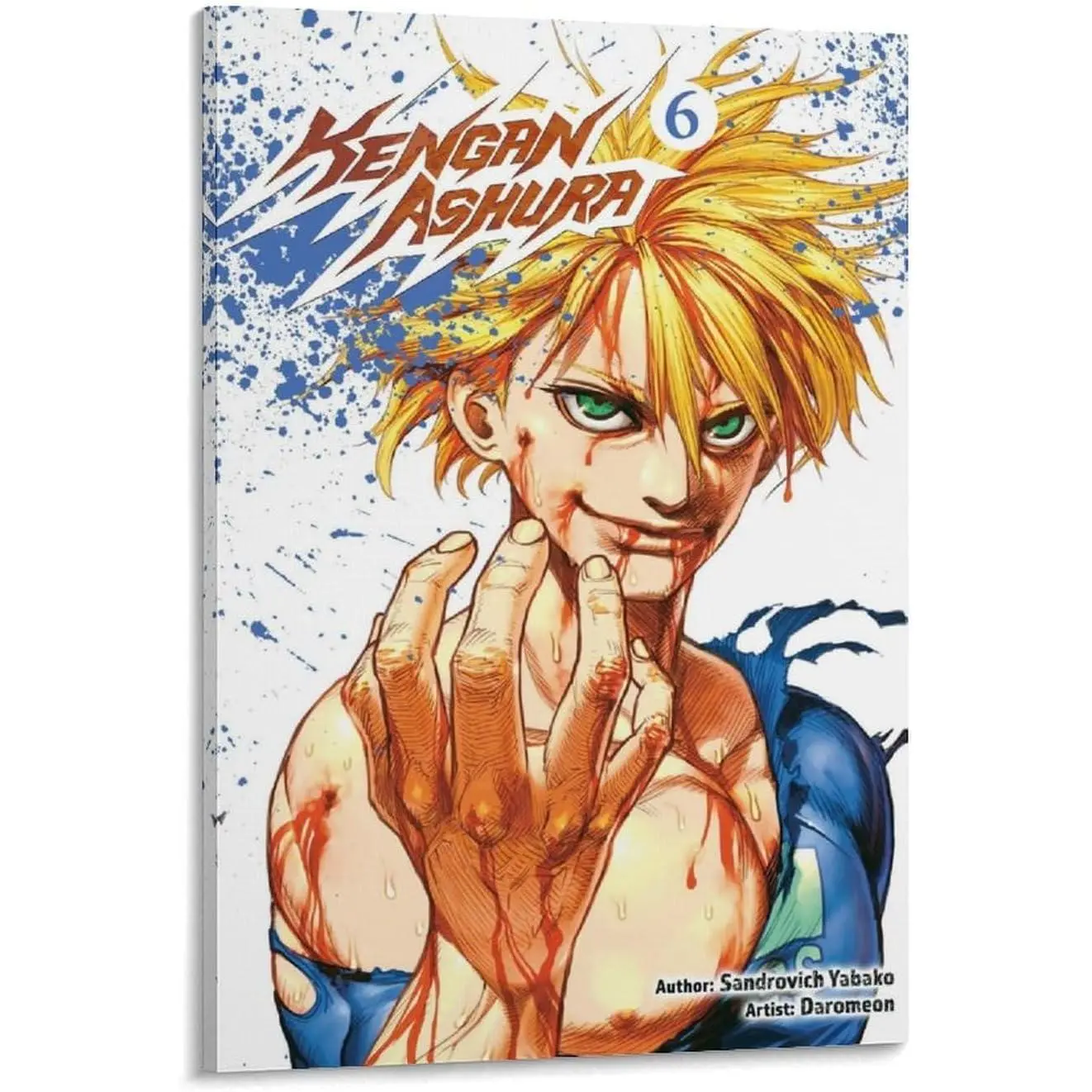 Kengan Ashura Anime Poster (63) - Canvas Wall Art Artwork, Framed or Unframed Photo Prints, Modern Home Decor Decoration for Room Gifts, Frame-Style