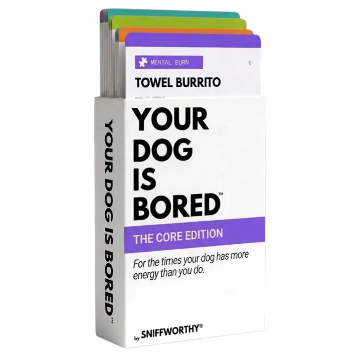 YOUR DOG IS BORED - 32 ENRICHMENT ACTIVITY CARD DECK
