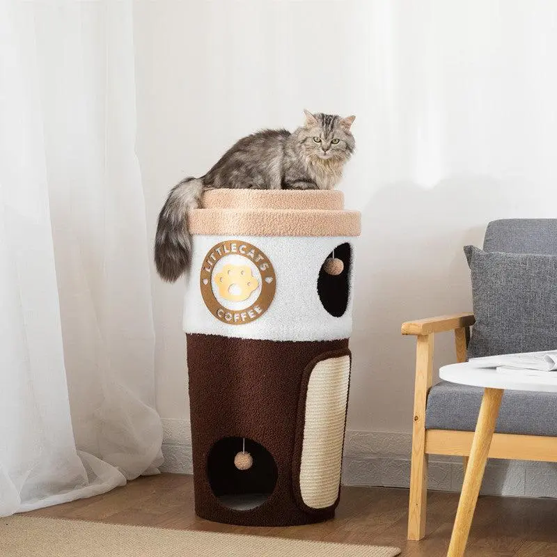 Coffee Cup Cat Tree