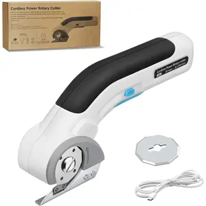 , 4 V Mini Box, Carpet and Cardboard Tool with Blades/Charger for Cutting Cardboard Packaging, and