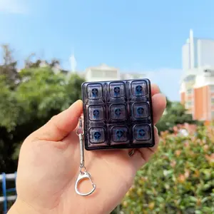 Button Squeeze Keychain Pendant Creative Children's Stress Relief Toy Venting Stress Relief Artifact Boredom Gift Sensory Fidget Keychain Stress Relief Fidgeting