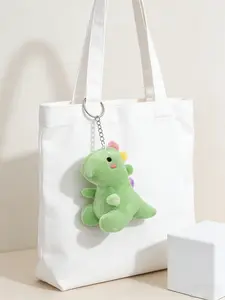 Cute Plush Dinosaur Keychain, Soft Multicolor Backpack Charm, Perfect Gift for Kids, Kawaii Stuffed Animal, All Seasons Accessory
