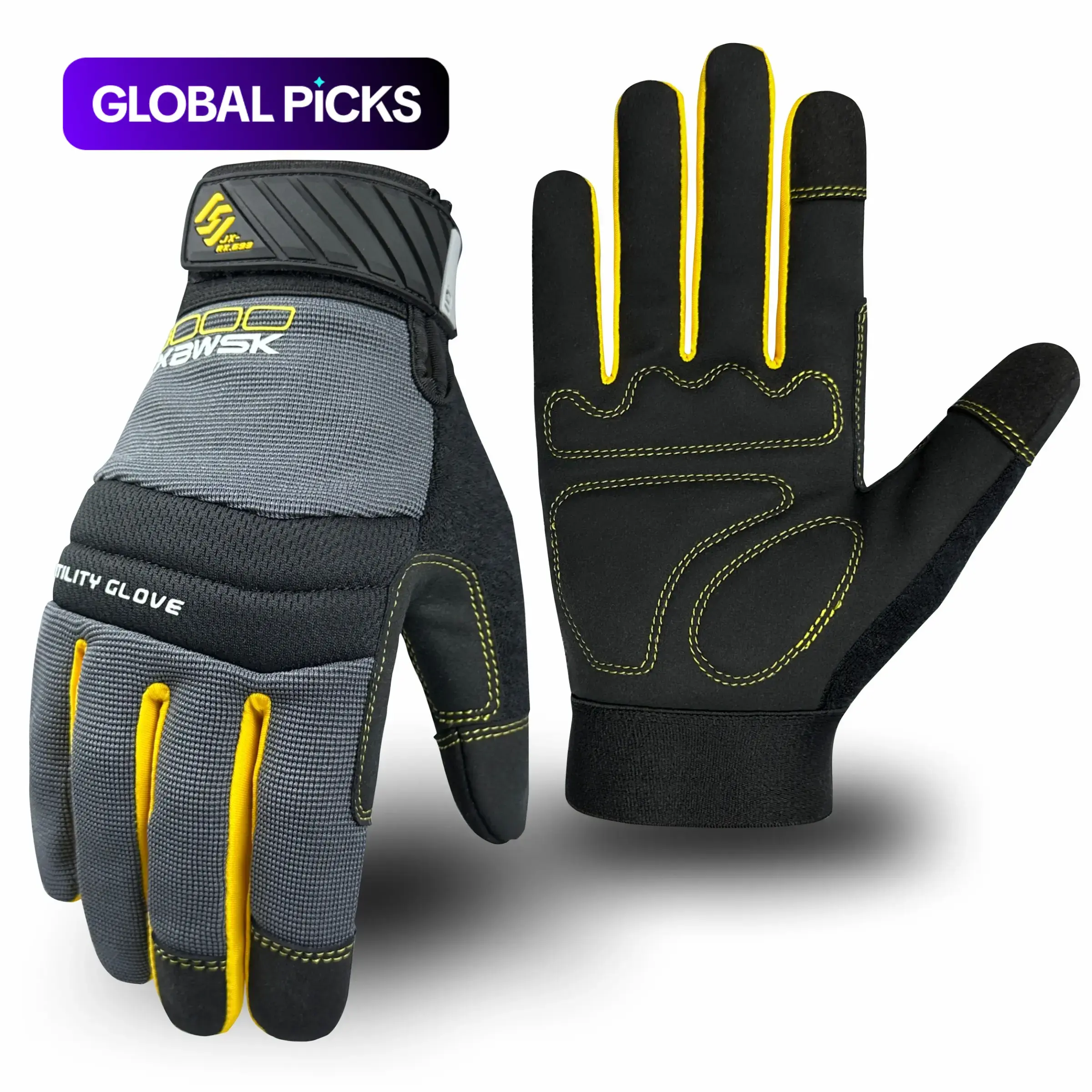 High-Performance Unisex Touchscreen Multipurpose Working Gloves, Protective Safety Construction Gloves, Ideal for Mechanics, Gardening and Outdoor Use #GLOBAL PICKS