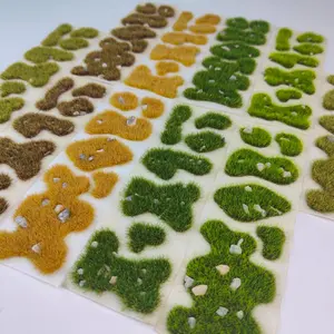 Self-Adhesive Static Grass Sheets, Multi-Sized Model Scenery Grass Mats, Ideal for Train Models, 3D Models, Railway Layouts, Tabletop Rpgs, Artificial Faux Plants