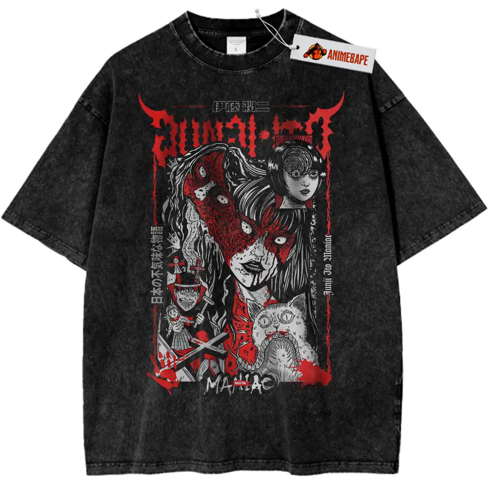 Junji Ito Collection Anime Vintage Tomie T-Shirt Tomie, Unisex S