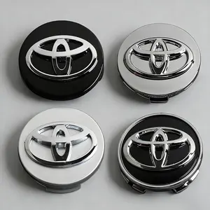 4Pcs Car Emblem Wheel Hub Center Cover Car Accessories Automotive For Toyota Corolla Yaris CHR Hilux RAV4 Auris 86 Mirai Supra Prado Alphard Vellfire Crown Sequoia Venza Avalon Prius Highlander Sienna Reiz Harrier Camry Fortuner RAV4