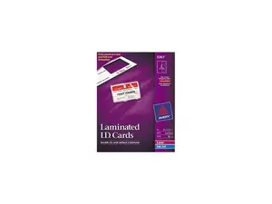 Avery Self-Laminating ID Cards, 2.25" x 3.5", 30 Cards (5361)