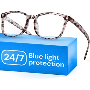 Leopard Blue Light Glasses for  & Gaming - Anti UV Ray Lenses, Scratch-Resistant & Comfort Fit