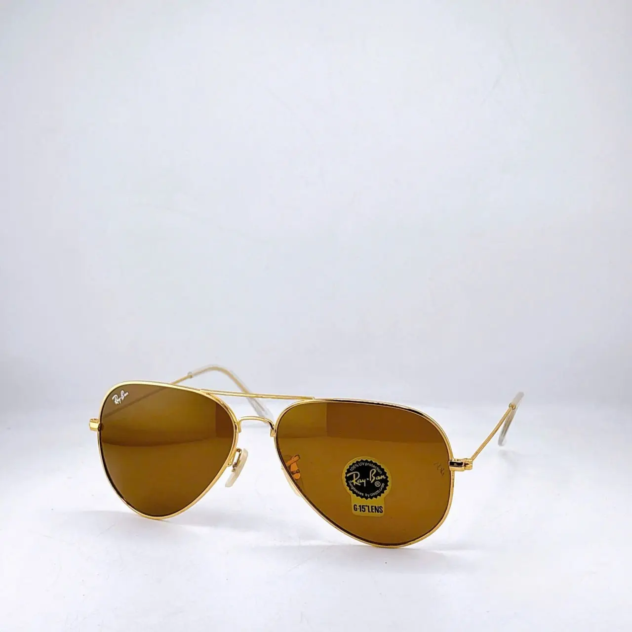 Ray-Ban Aviator Classic Sunglasses Arista Gold Frame G-15 Green Crystal Lens 58mm UV Protection for Men Women