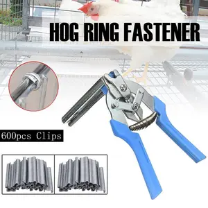 600pcs Type M Nail Ring Pliers M Clips Hog Ring Pliers Kit Repair Railing Tools!