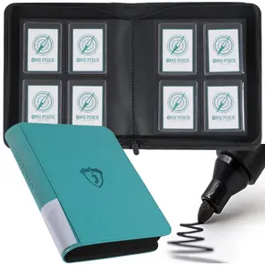 Toploader Binder, Holds 128 Top Loaders, Trading Card Toploaders, 4 Pocket Design for 3"x4" Rigid Card Holders, Ideal for Trading & Sports Cards