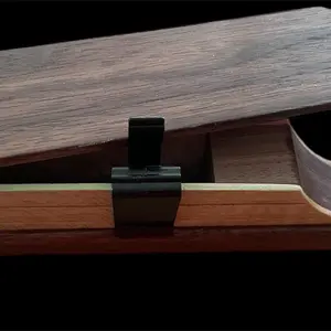 Walnut and Poplar Turkey Box Call with Clucker Clip for Perfect Clucks Every Time Natural Wood Design