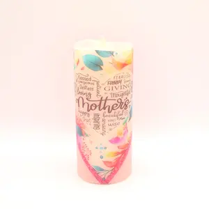 Mother's Day gift, flameless candle, real wax, battery operated candle with remote option, makes a great keepsake gift for Mom for Mother's day