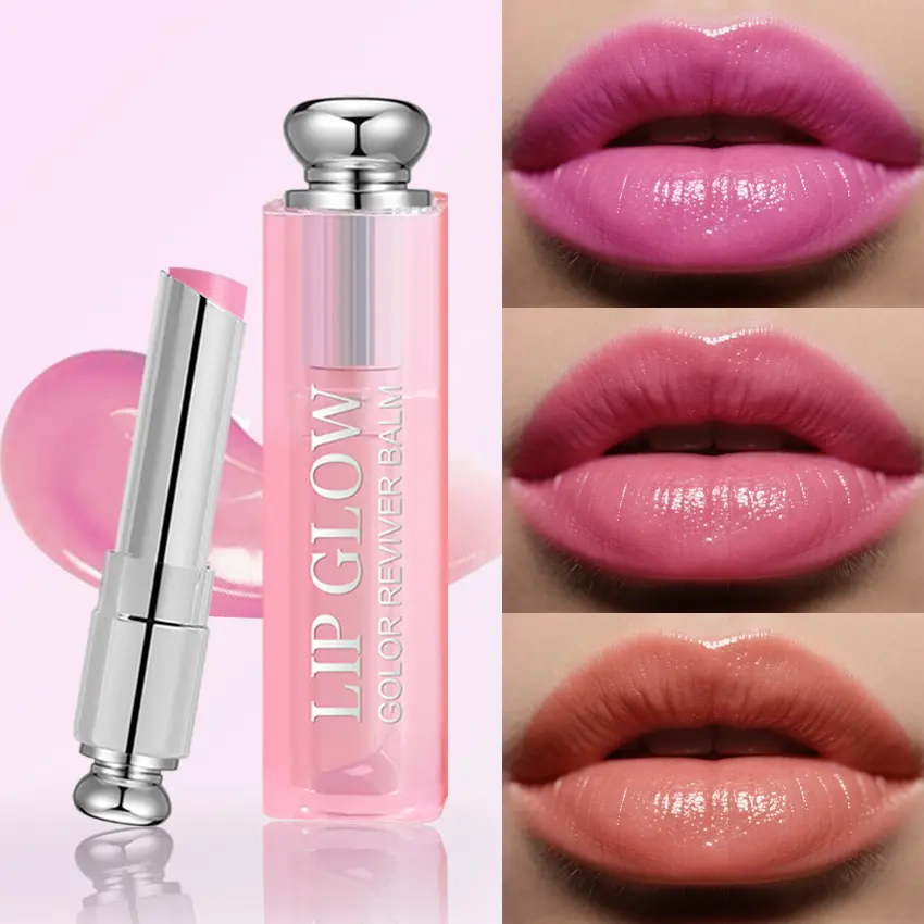 3-Piece Hydrating Lip Balm Set, Moisturizing Color Changing Lipgloss and Mask for Glossy Lips & Damage Repair, Long-Lasting, Kind to All Skin Types, Mineral Oil, Contains Neither