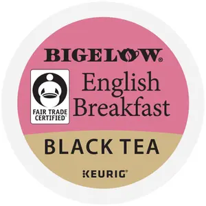 Bigelow English Breakfast Tea - Keurig K-Cup Pods - Black Tea - Smooth Robust Flavors - Single Serve Tea Drinks - High Box Count