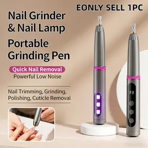 Two-In-One Electric Nail File Machine, Professional Nail Polish Remover Tool, New Model, Quick Removal Without Damaging Hands